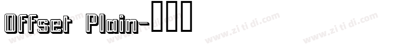 Offset Plain字体转换